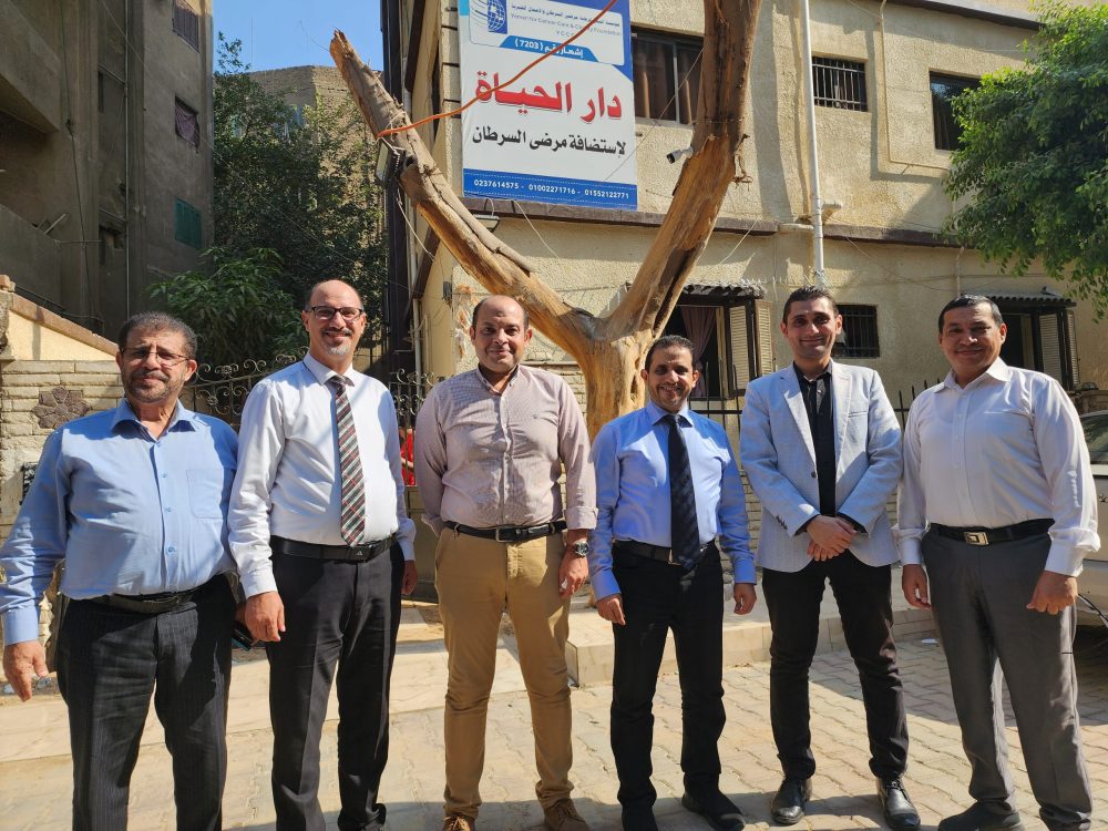 Yemen Foundation for Cancer Care receives the Medical Sales Manager at Elaraby Hospital in Cairo.